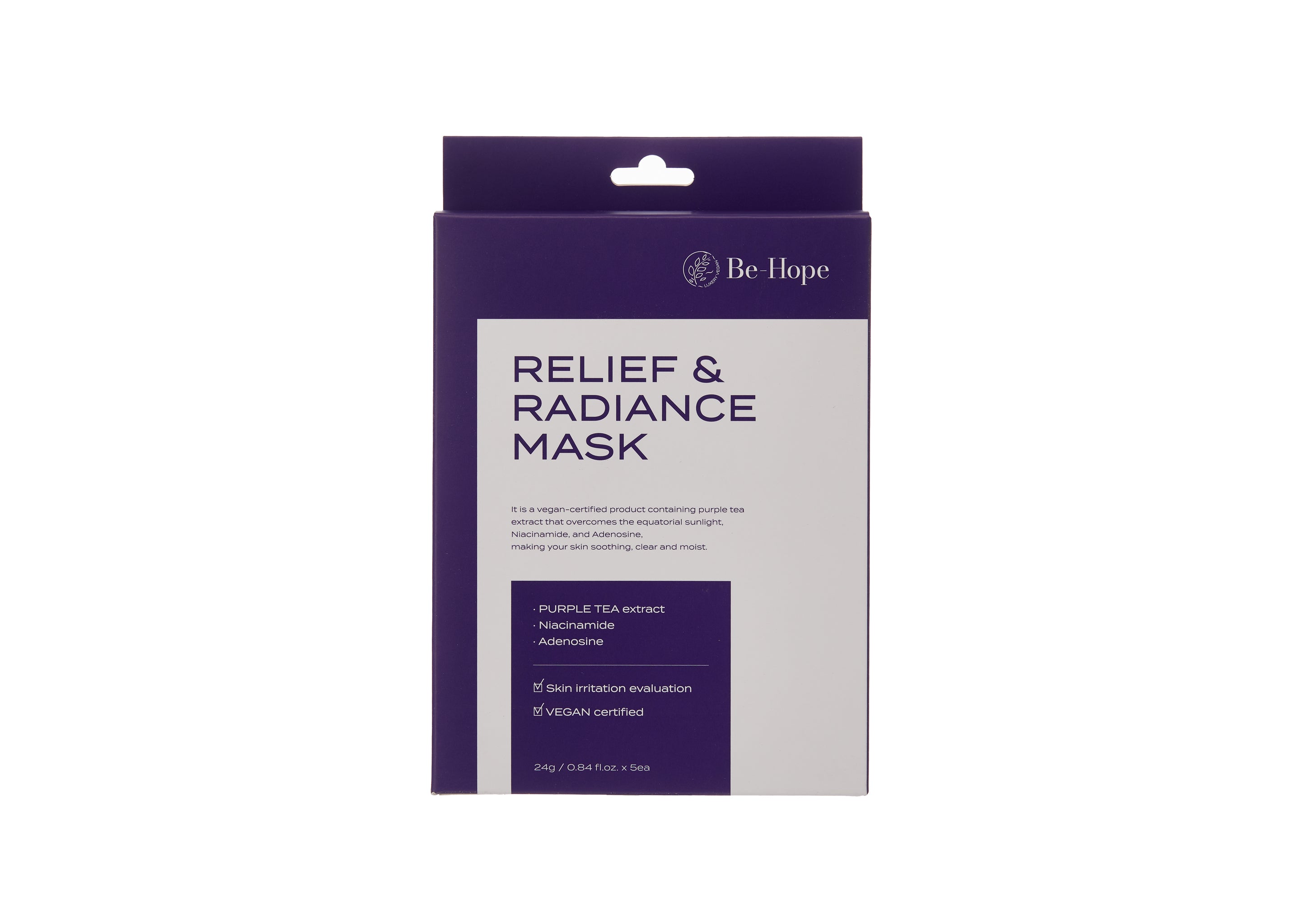 BE-HOPE Luxury Vegan Beruhigende Strahlkraft-Maske