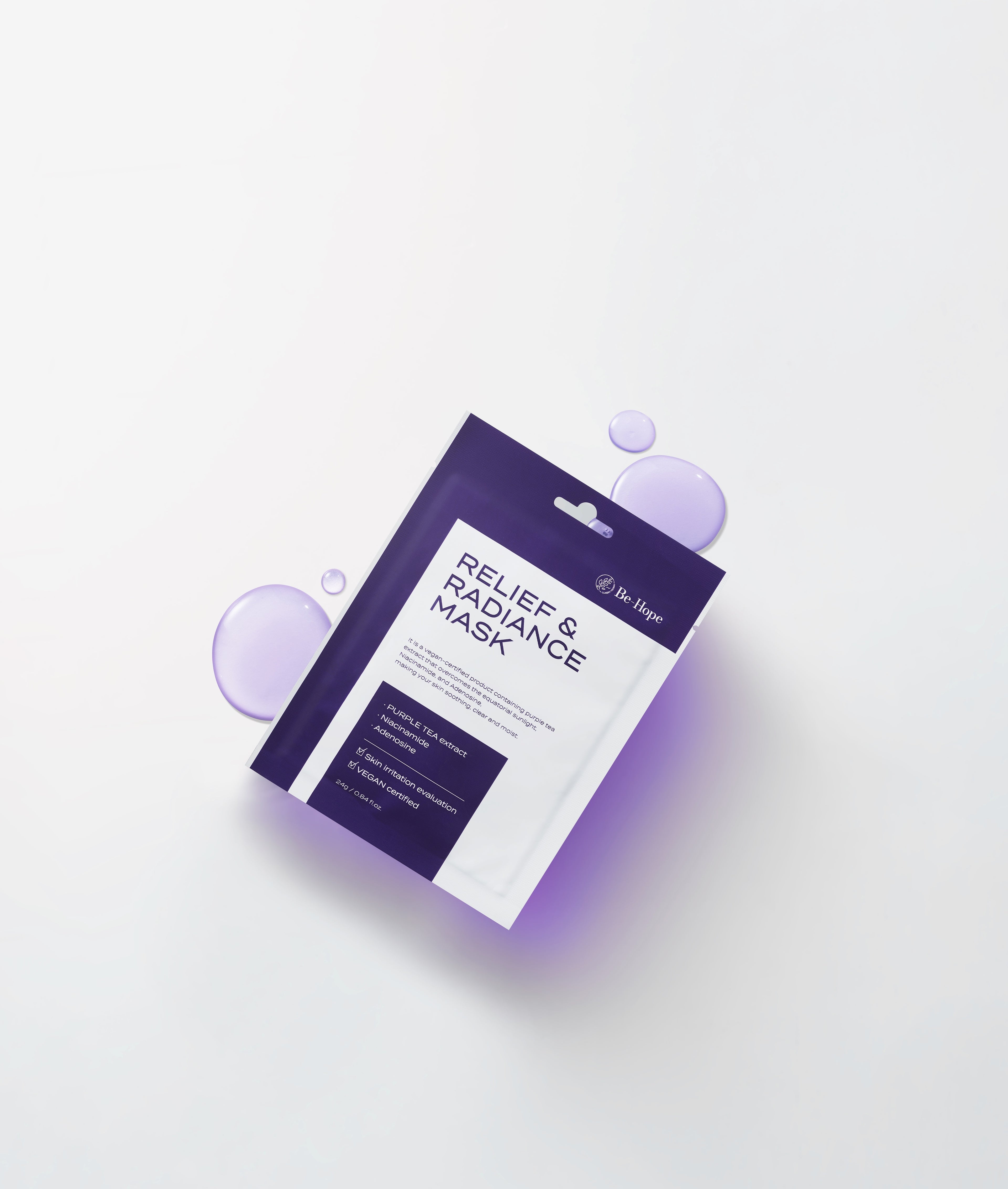 BE-HOPE Luxury Vegan Beruhigende Strahlkraft-Maske