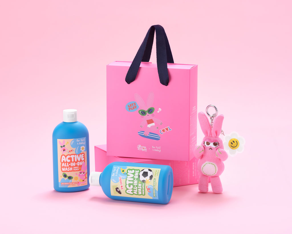 IM NOT A BABY All-in-One Wash Geschenkset Apfel