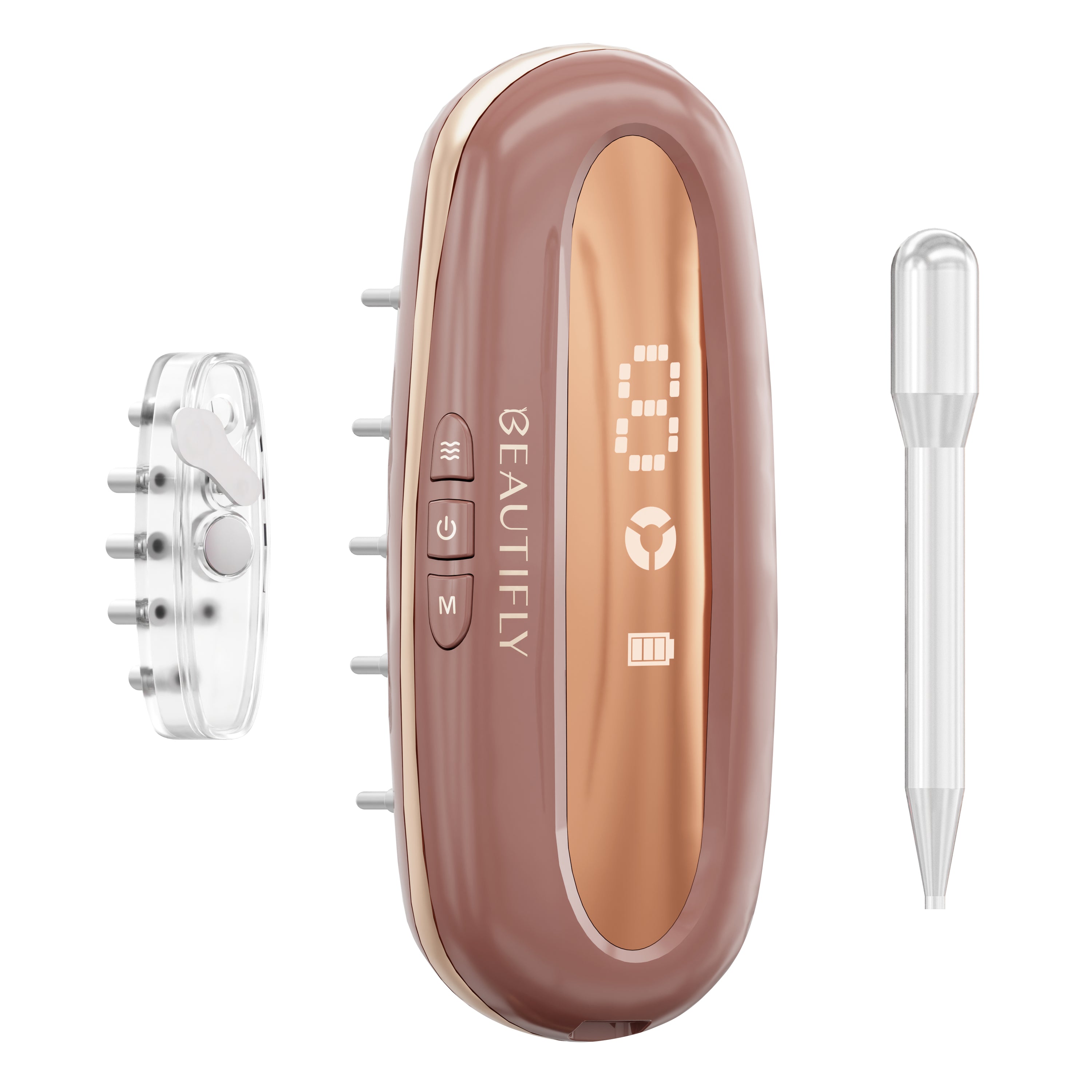 BEAUTIFLY Multifunktionaler Haarwuchs-Kamm rose