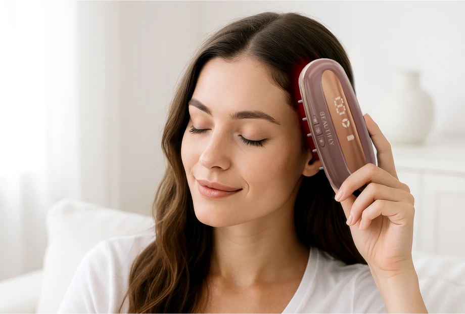 BEAUTIFLY Multifunktionaler Haarwuchs-Kamm rose
